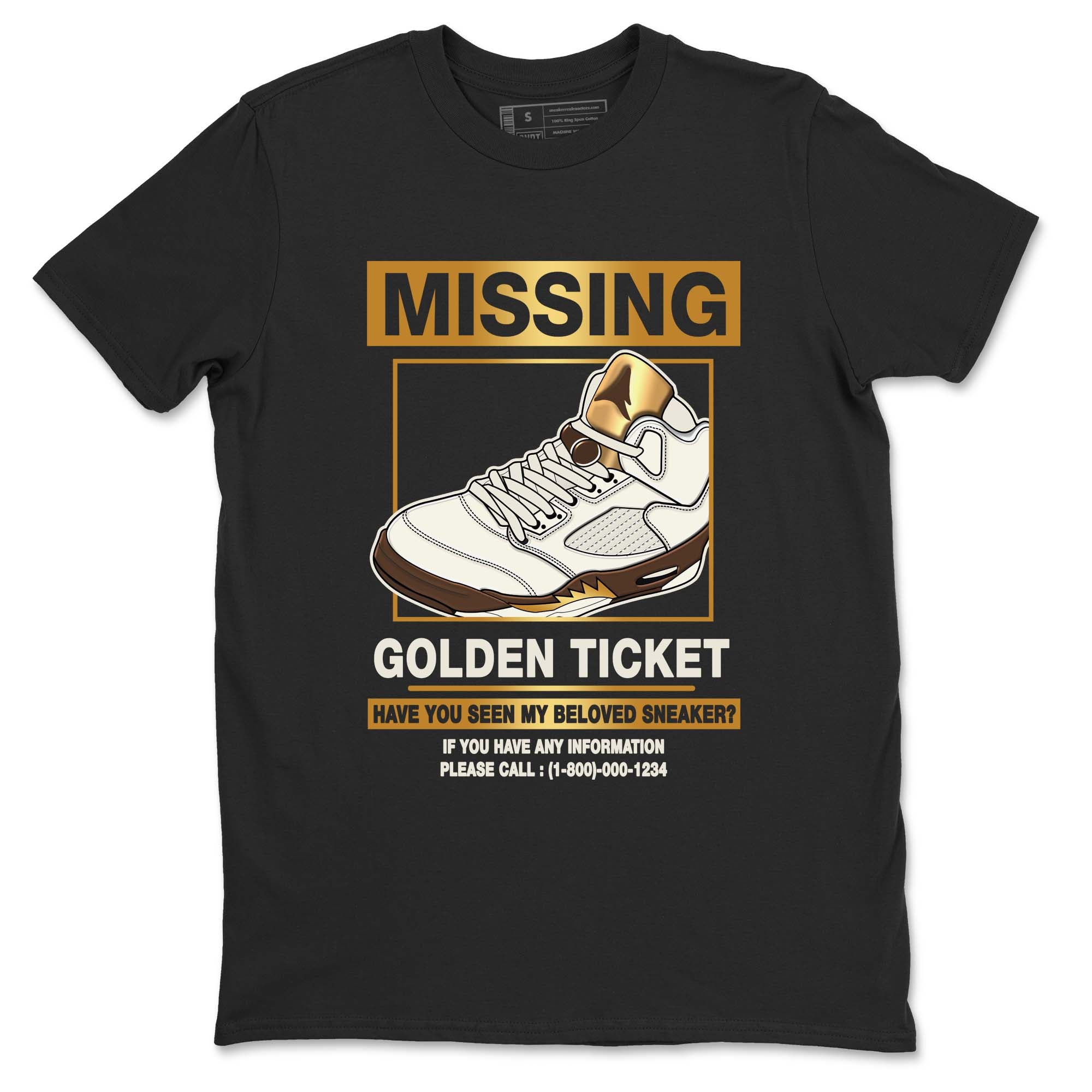 Missing snkmatch snkmatch Tees - Air Jordan 5 Golden Ticket