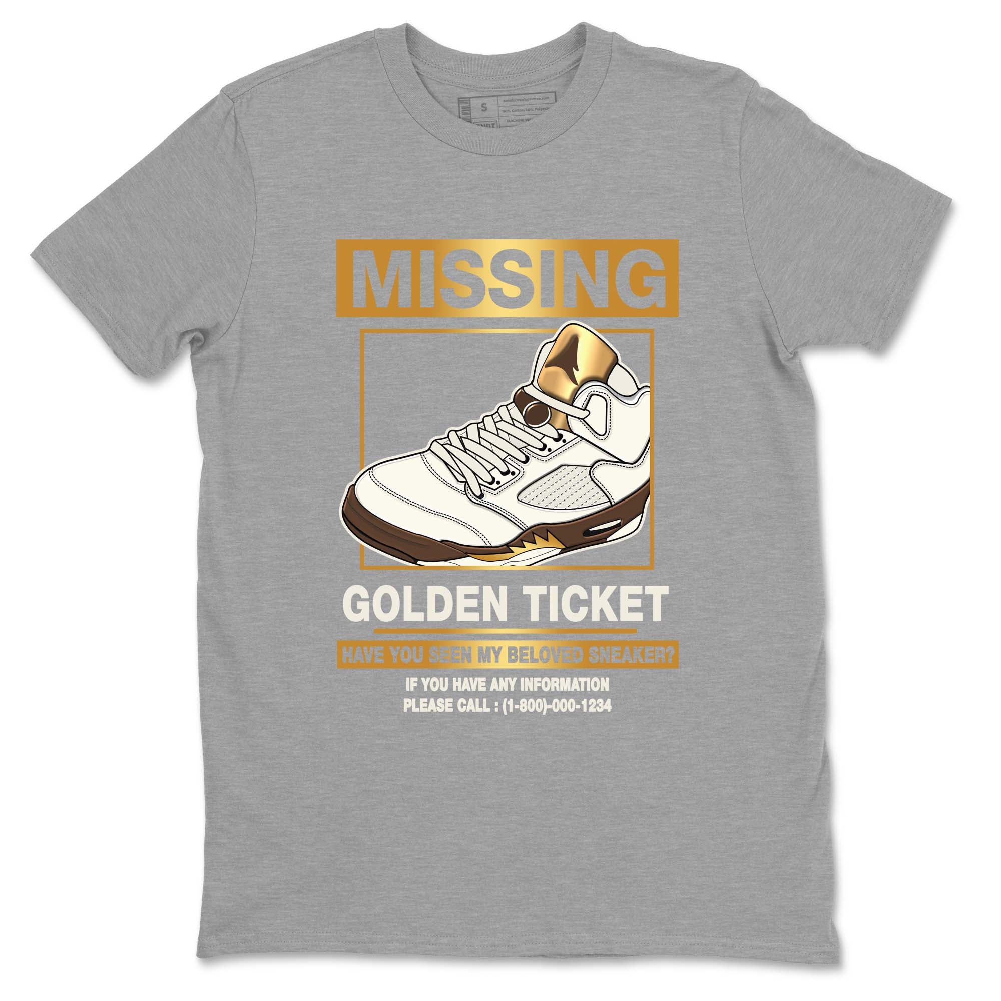 Missing snkmatch snkmatch Tees - Air Jordan 5 Golden Ticket