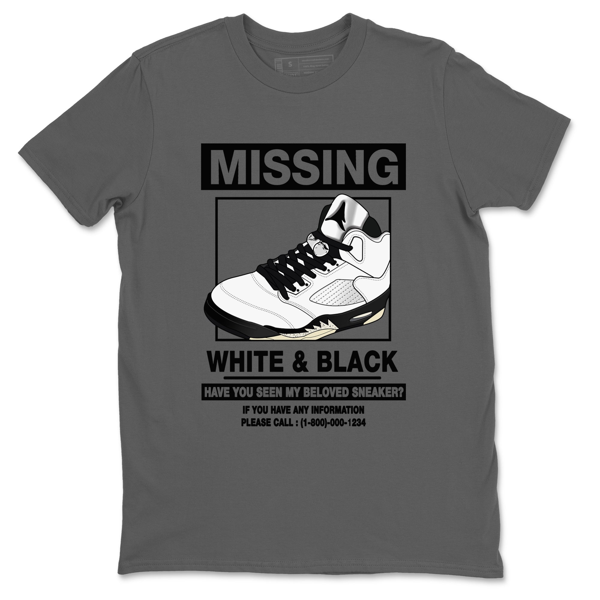 Missing snkmatch snkmatch Tees - Air Jordan 5 White Black