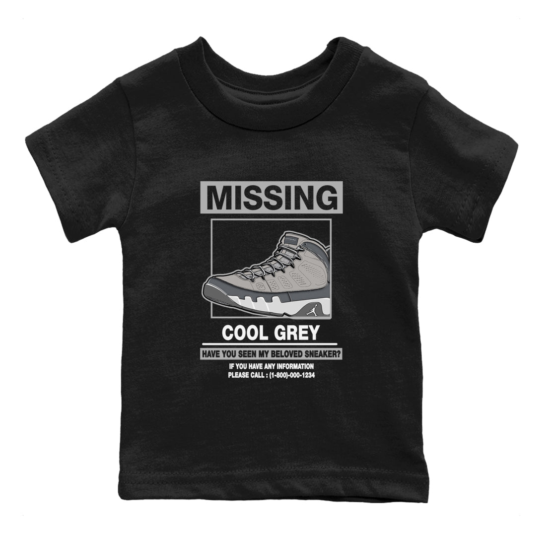Missing snkmatch snkmatch Tees Kids - Air Jordan 9 Cool Grey