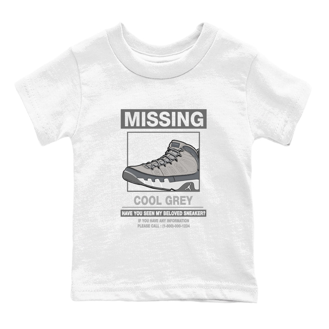 Missing snkmatch snkmatch Tees Kids - Air Jordan 9 Cool Grey