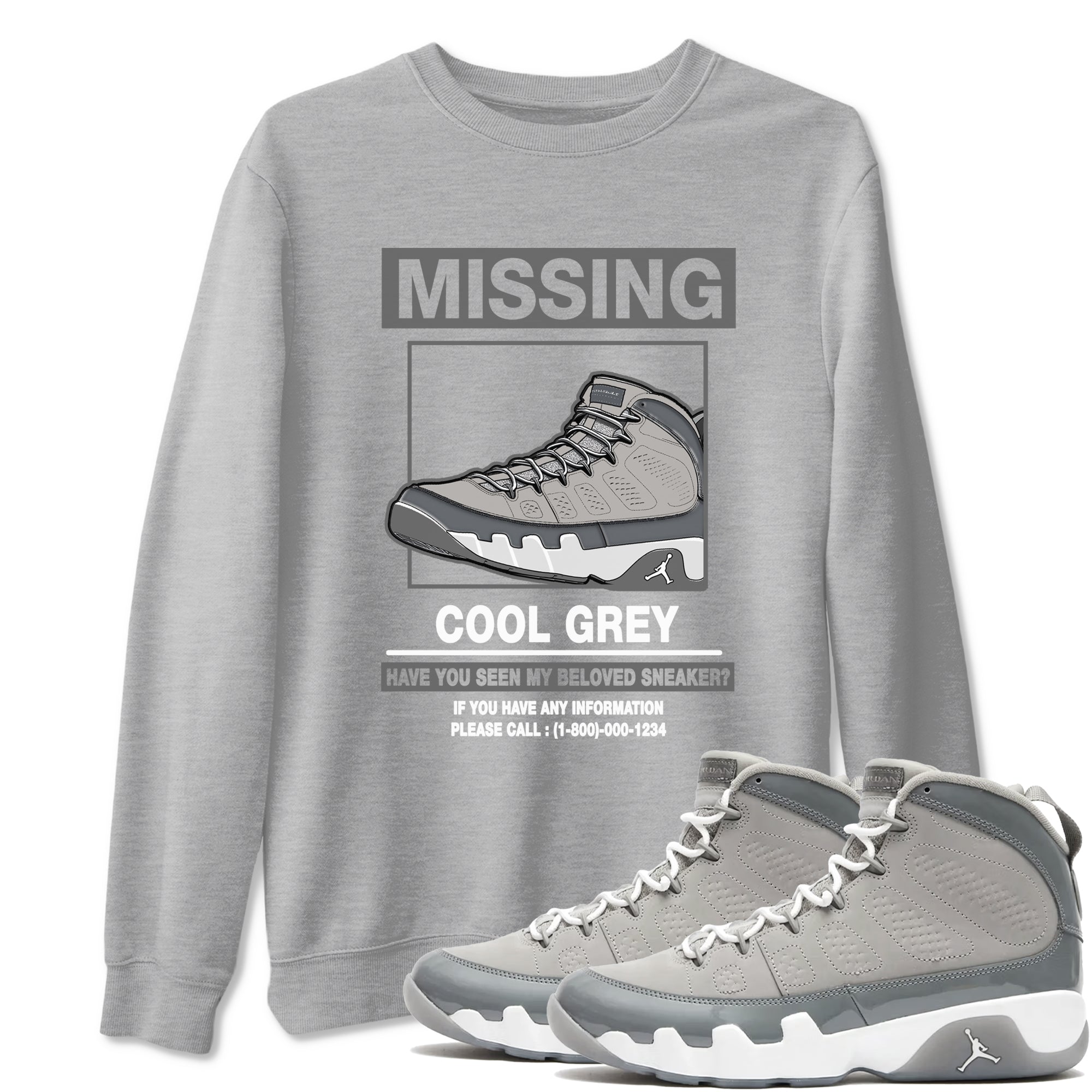 Missing snkmatch snkmatch Tees - Air Jordan 9 Cool Grey