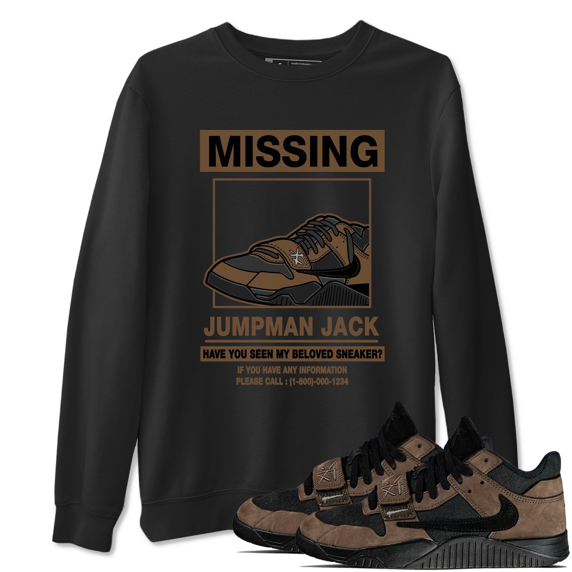Missing snkmatch snkmatch Tees - Jordan Jumpman Jack Travis Scott Dark Mocha