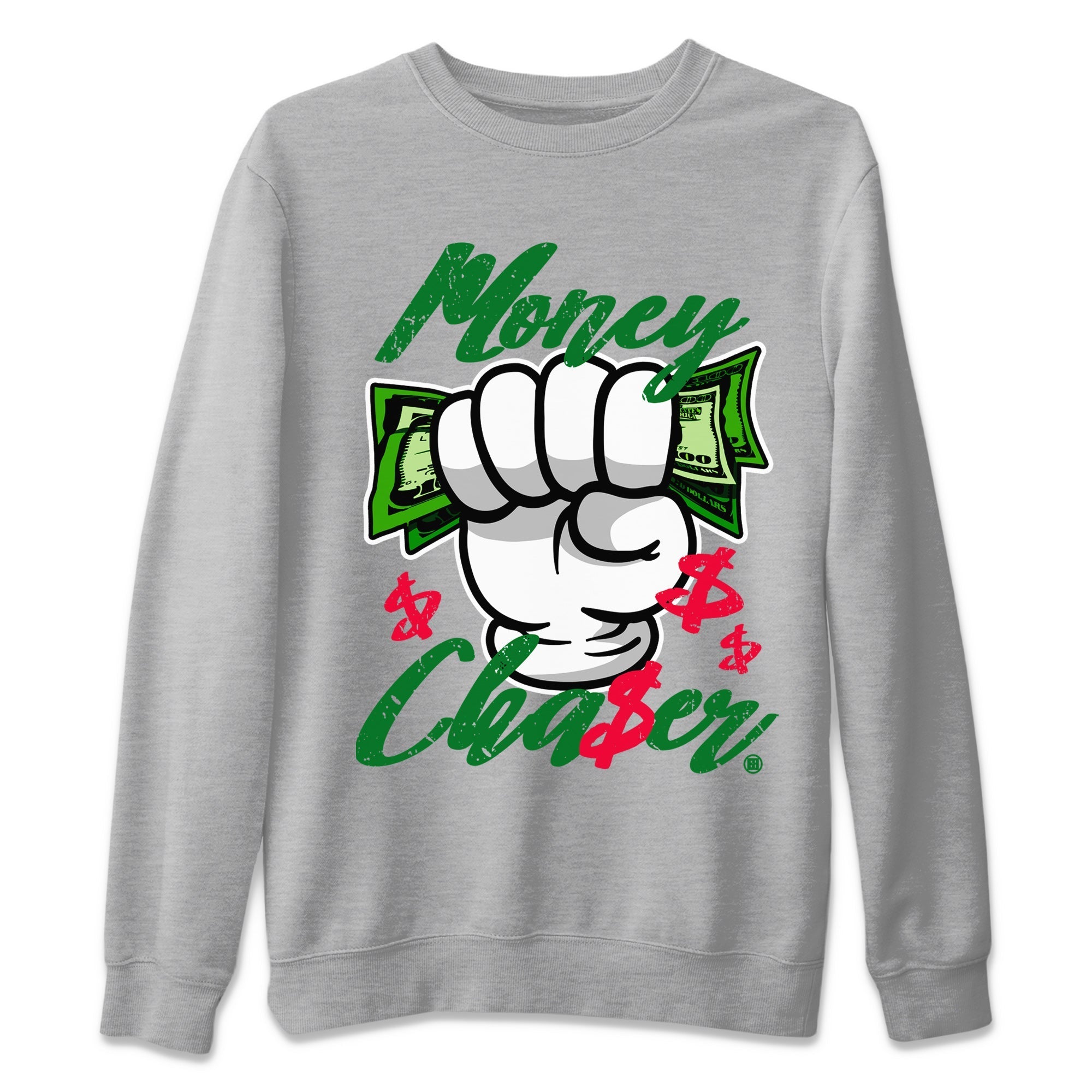 Money Chaser Unisex Tops - Air Jordan 1 Lucky Green
