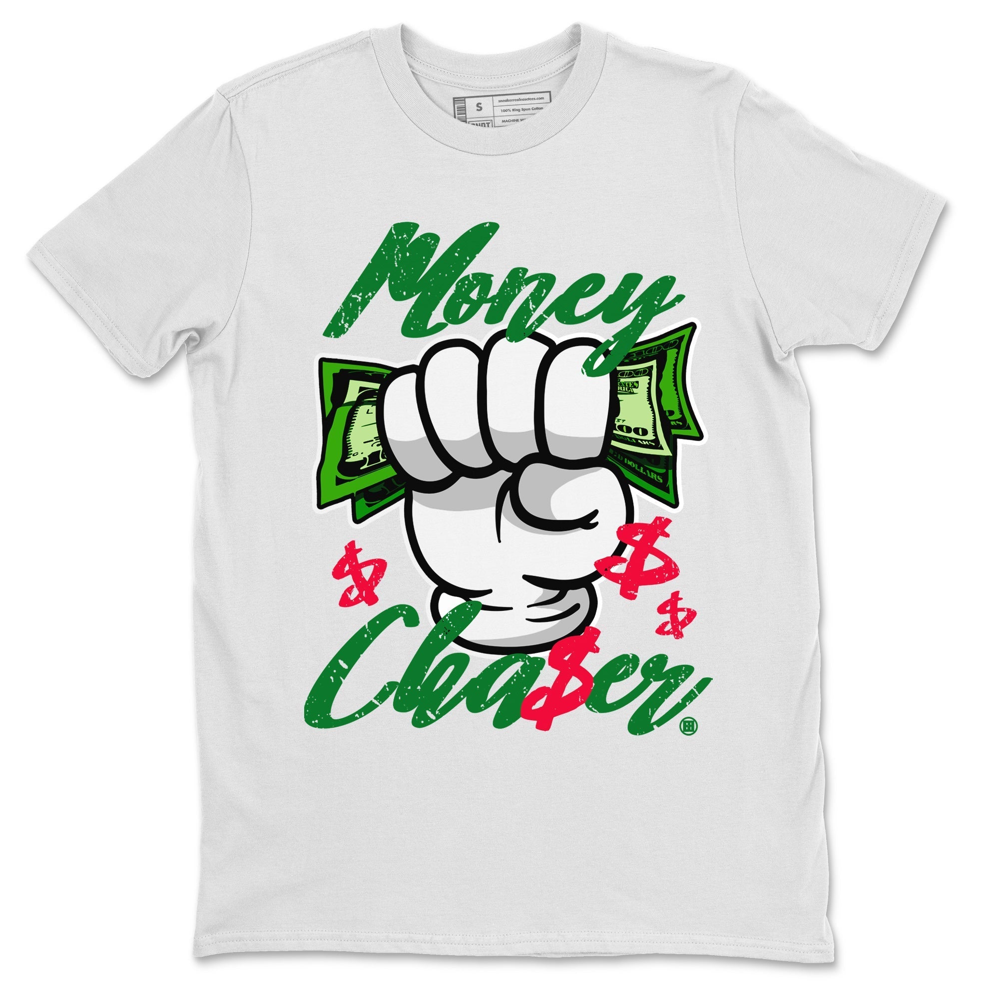 Money Chaser Unisex Tops - Air Jordan 1 Lucky Green