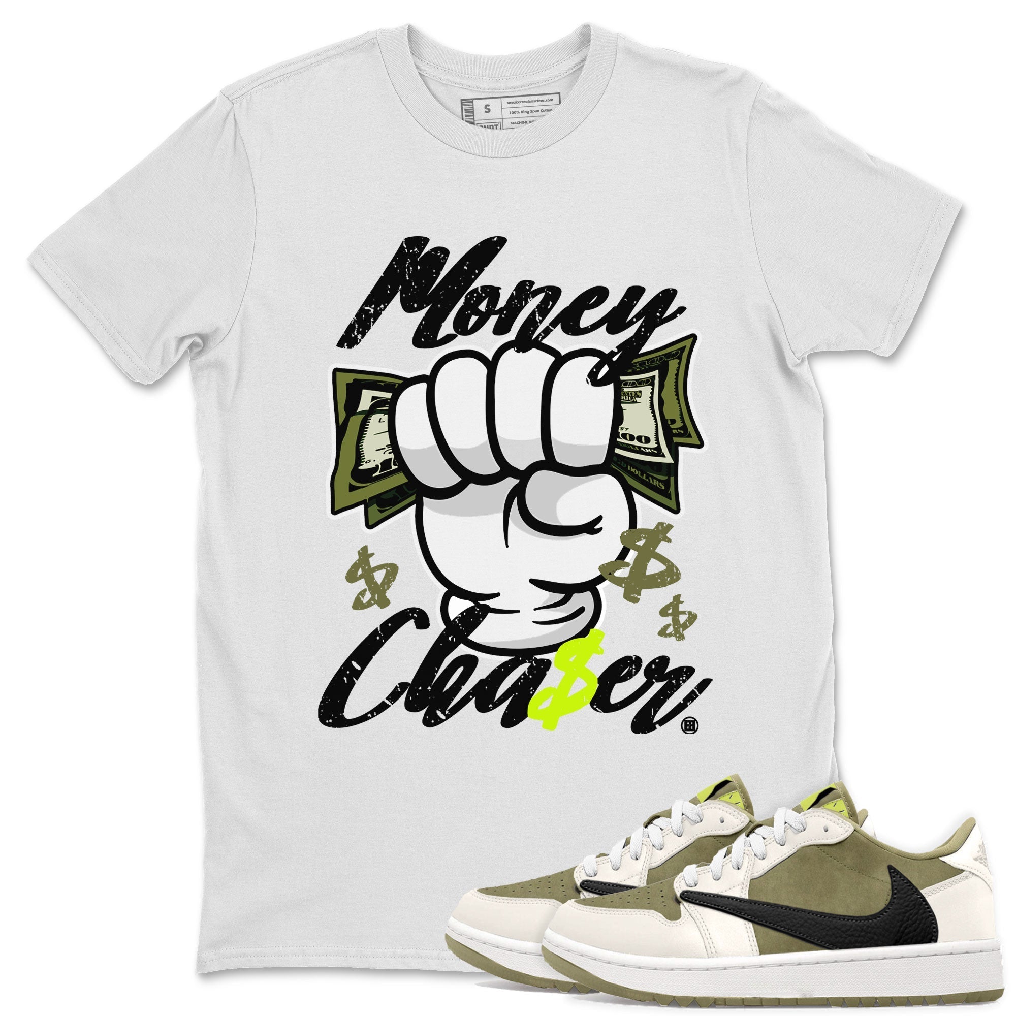Money Chaser snkmatch Tee - Air Jordan 1 Travis Scott Golf