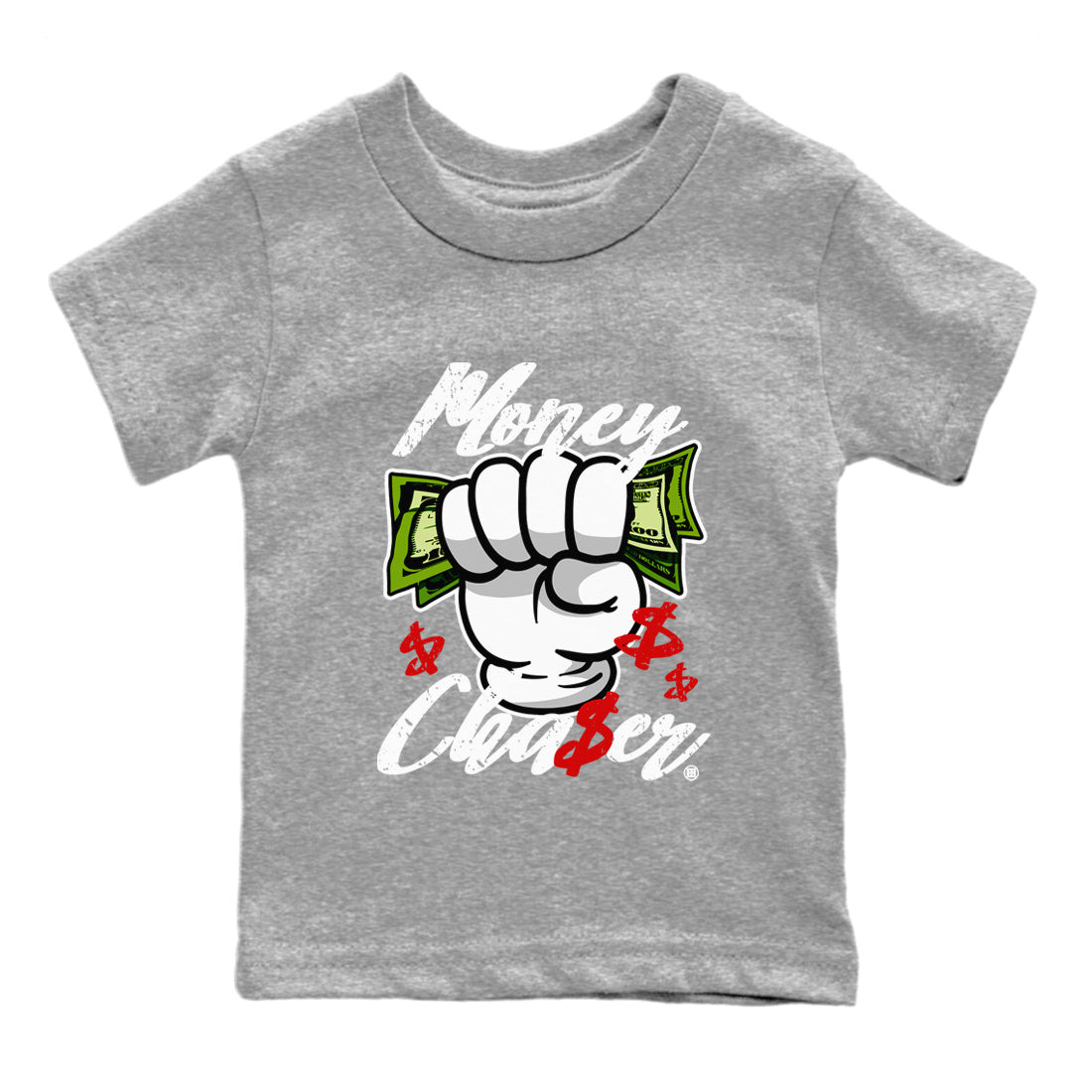 Money Chaser Kids Tops - Air Jordan 13 Wolf Grey