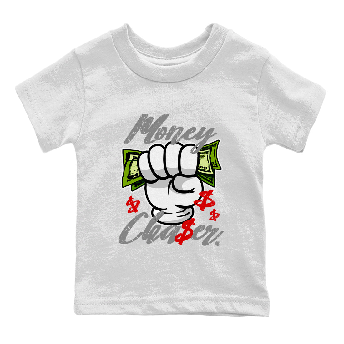 Money Chaser Kids Tops - Air Jordan 13 Wolf Grey