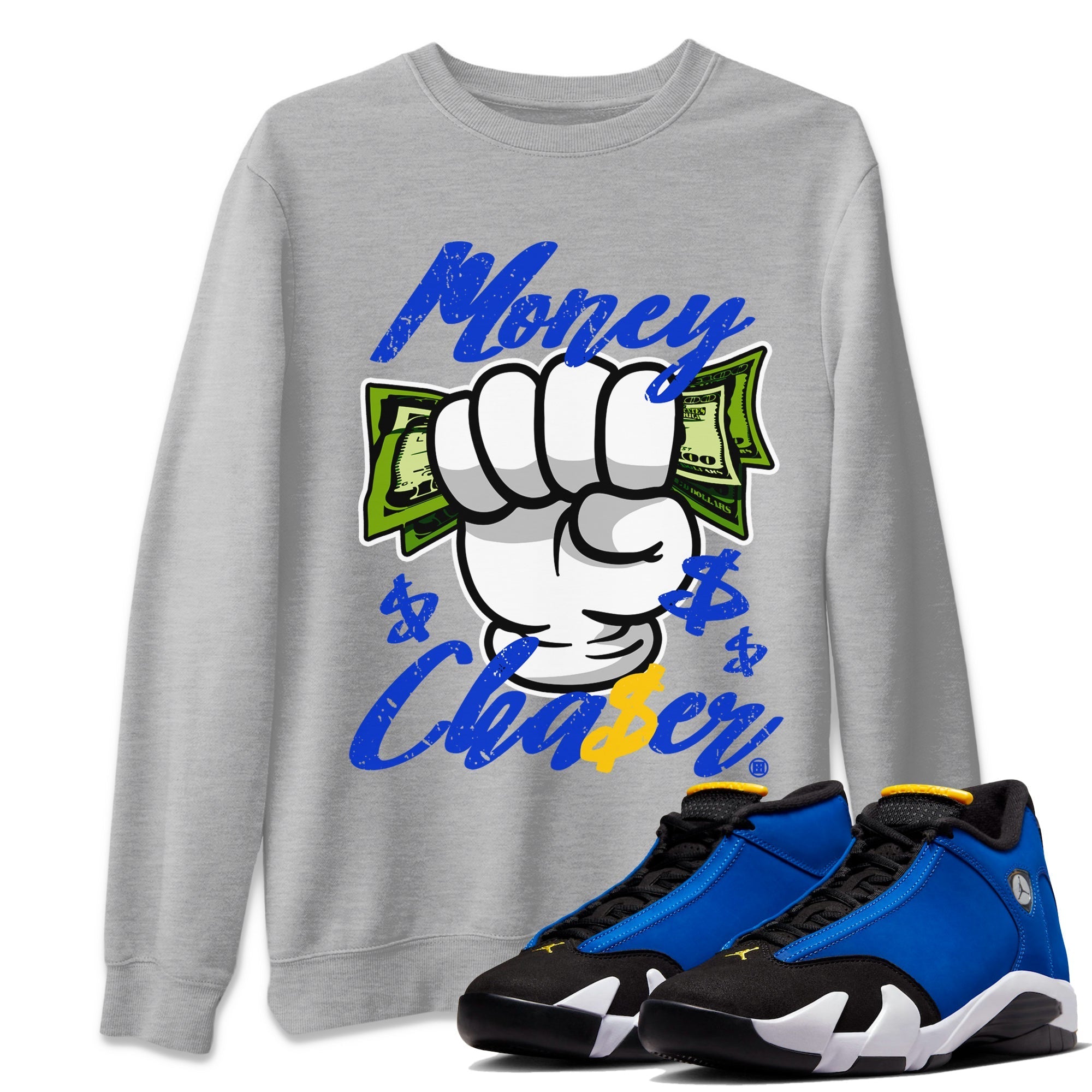Money Chaser Unisex Tops - Air Jordan 14 Laney