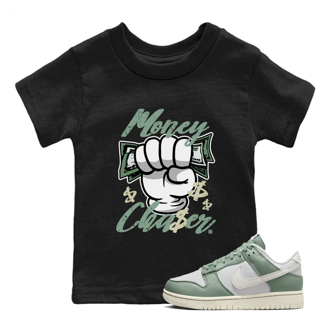 Money Chaser Kids Tops - Dunk Mica Green