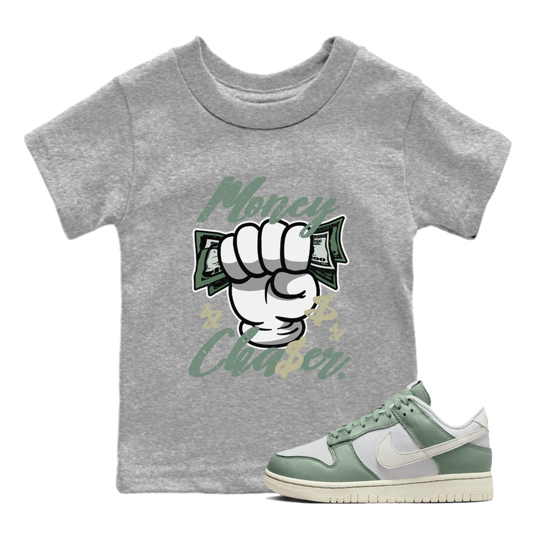 Money Chaser Kids Tops - Dunk Mica Green