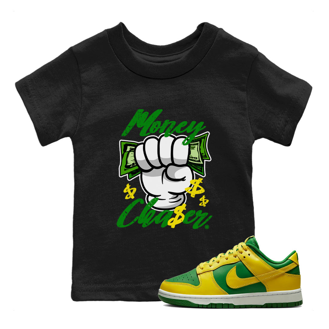 Money Chaser Kids Tops - Dunk Reverse Brazil
