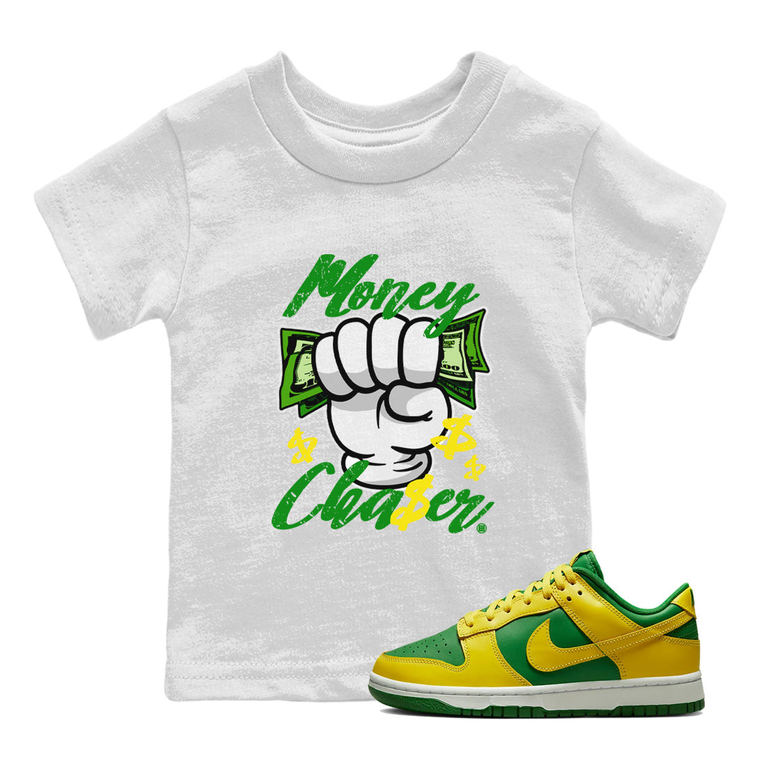 Money Chaser Kids Tops - Dunk Reverse Brazil