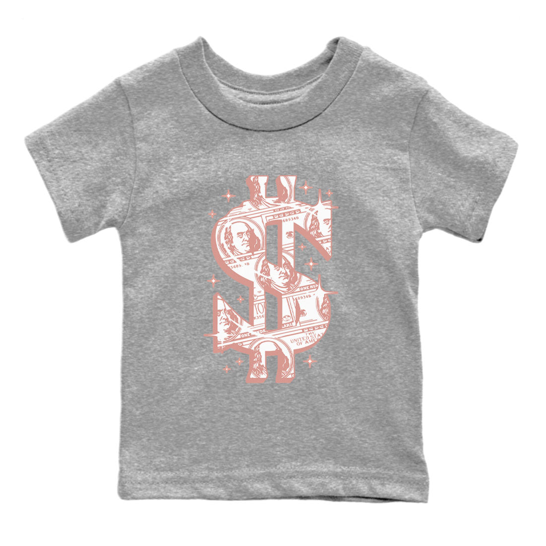 Money Dollar snkmatch Tee Kids - Dunk Rose Whisper