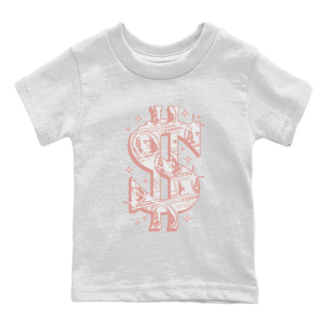 Money Dollar snkmatch Tee Kids - Dunk Rose Whisper