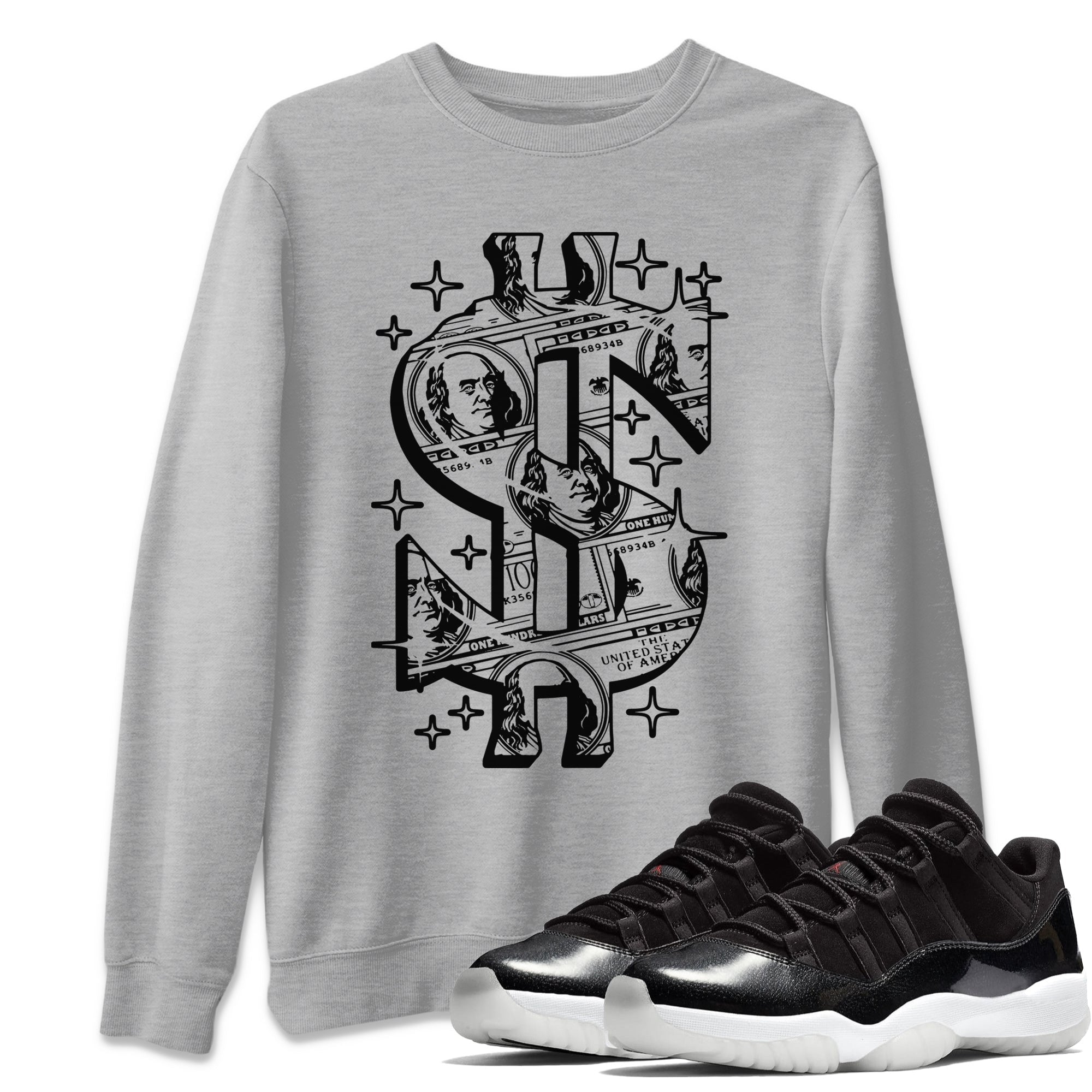 Money Dollar Unisex Tops - Air Jordan 11 72-10