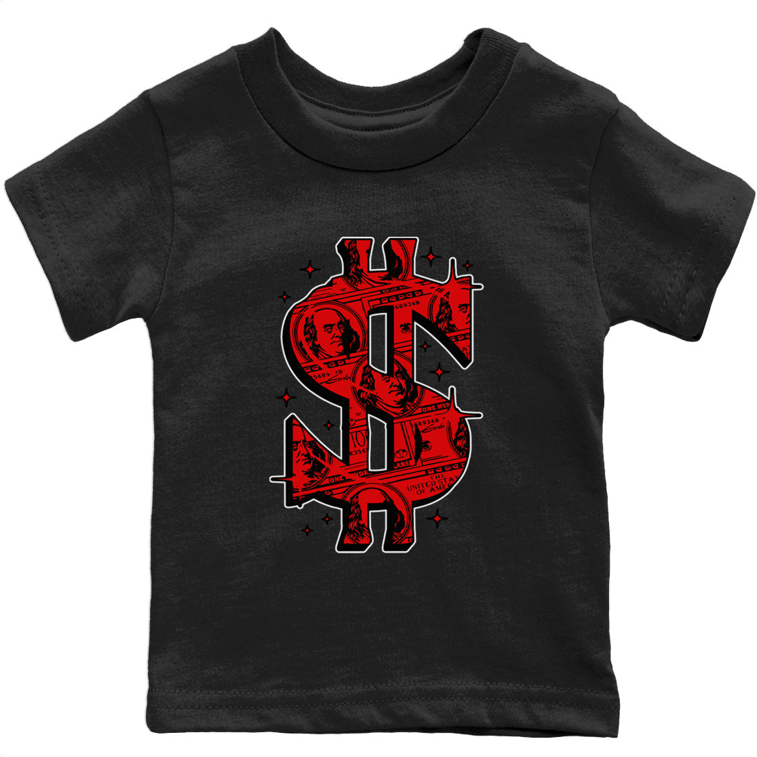 Money Dollar Kids Tops - Air Jordan 9 Chile Red