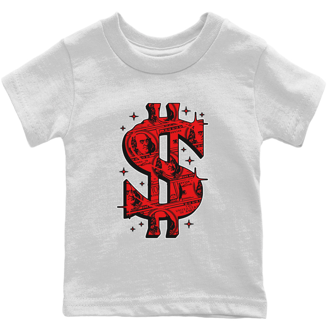 Money Dollar Kids Tops - Air Jordan 9 Chile Red