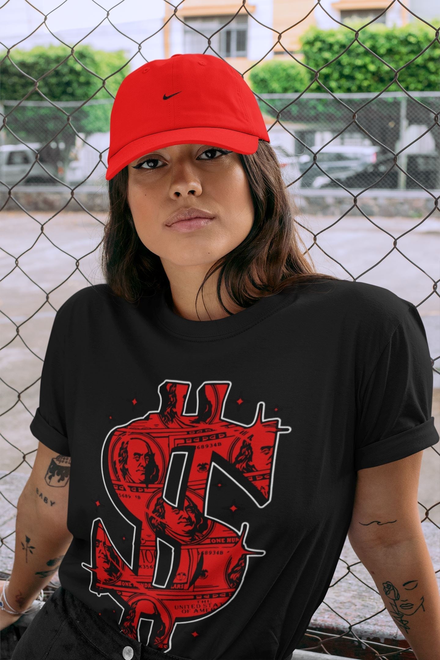 Money Dollar Unisex Tops - Air Jordan 9 Chile Red