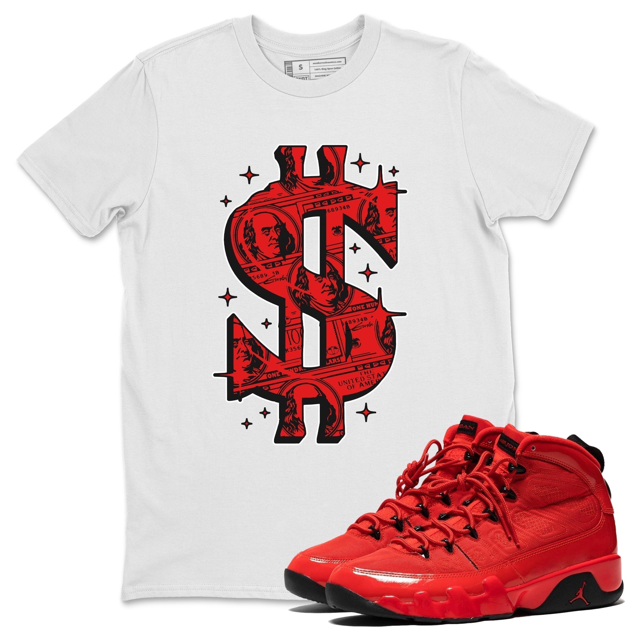 Money Dollar Unisex Tops - Air Jordan 9 Chile Red