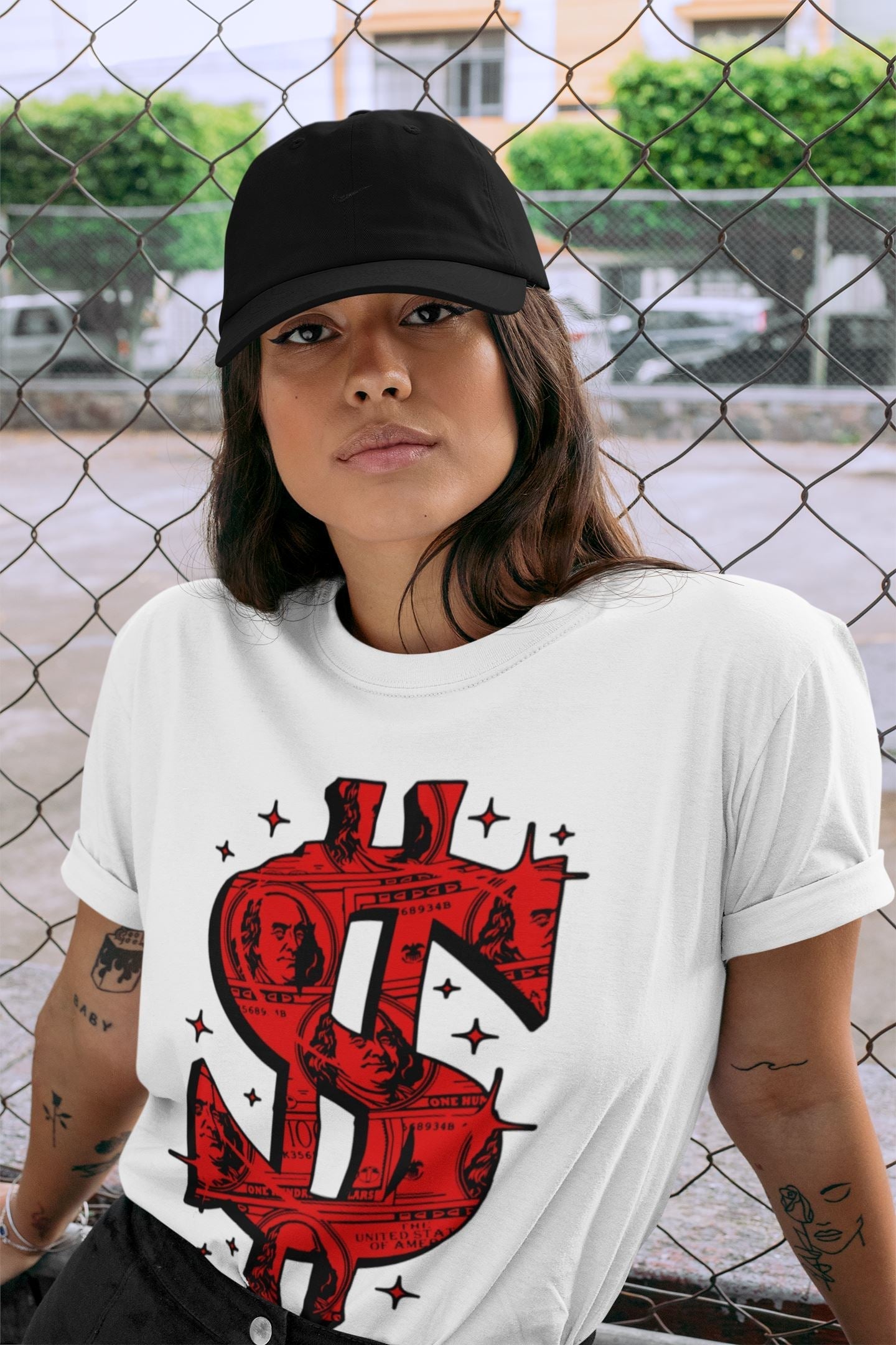 Money Dollar Unisex Tops - Air Jordan 9 Chile Red