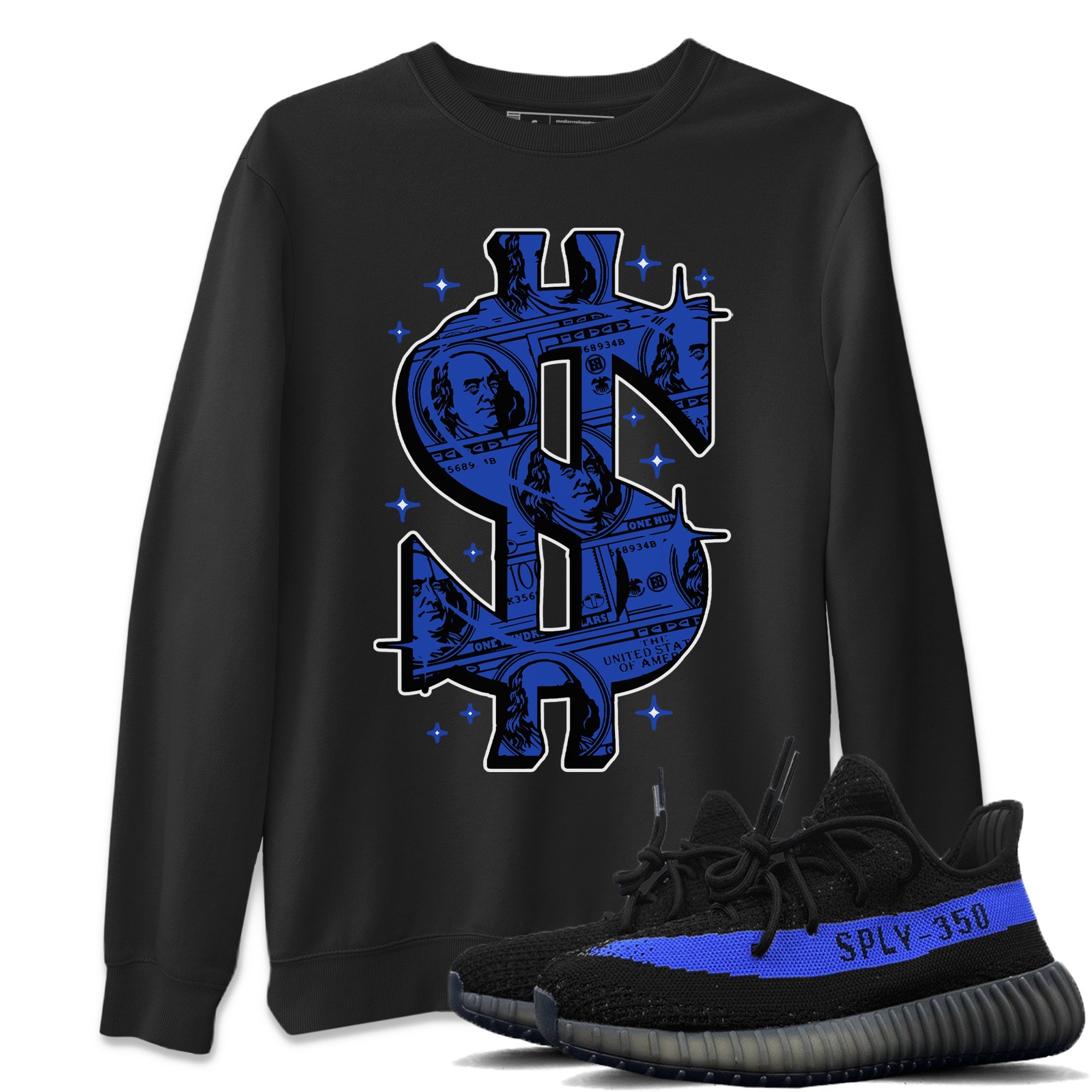 Money Dollar Unisex Tops - Yeezy 350 Dazzling Blue