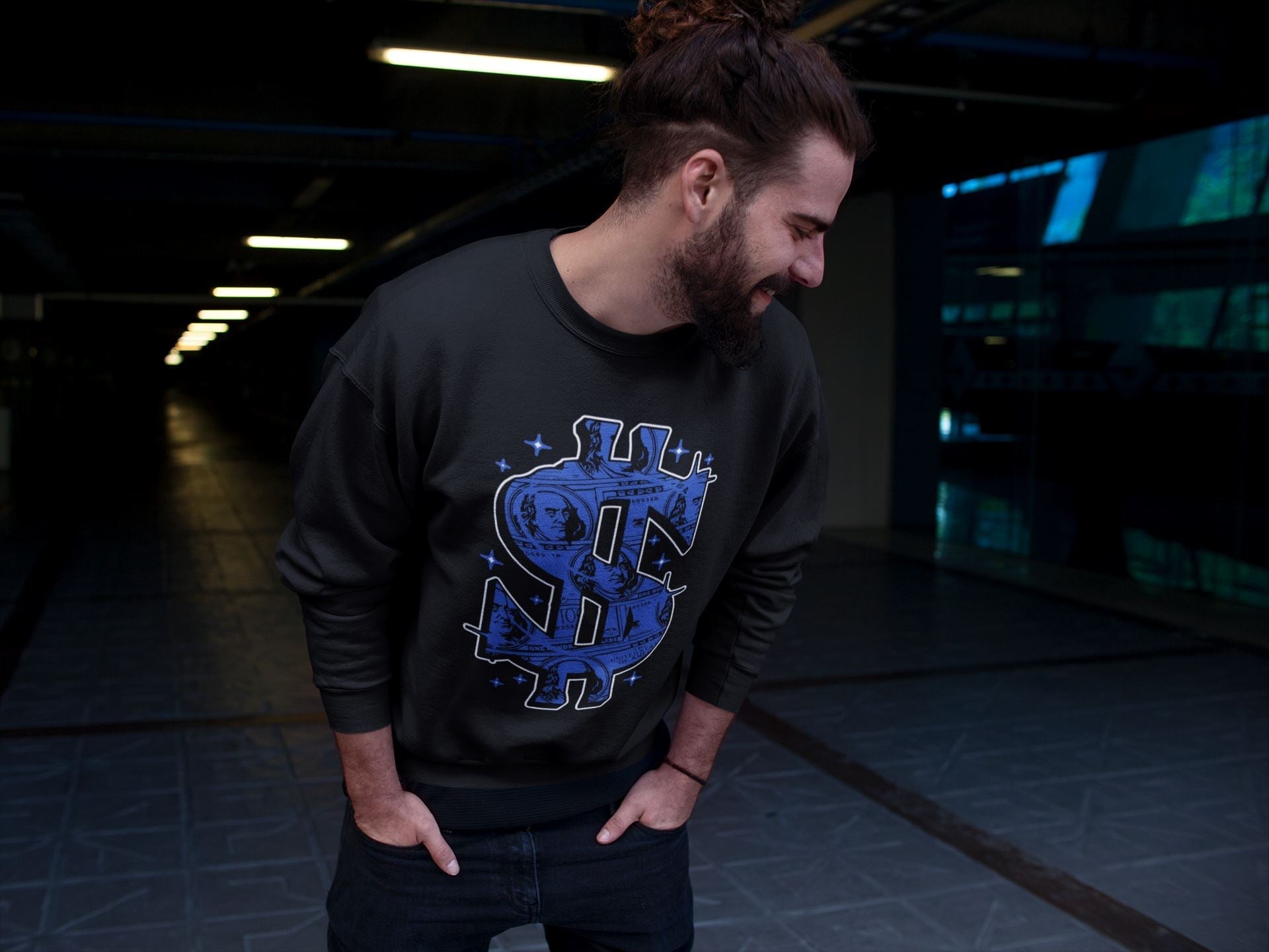 Money Dollar Unisex Tops - Yeezy 350 Dazzling Blue