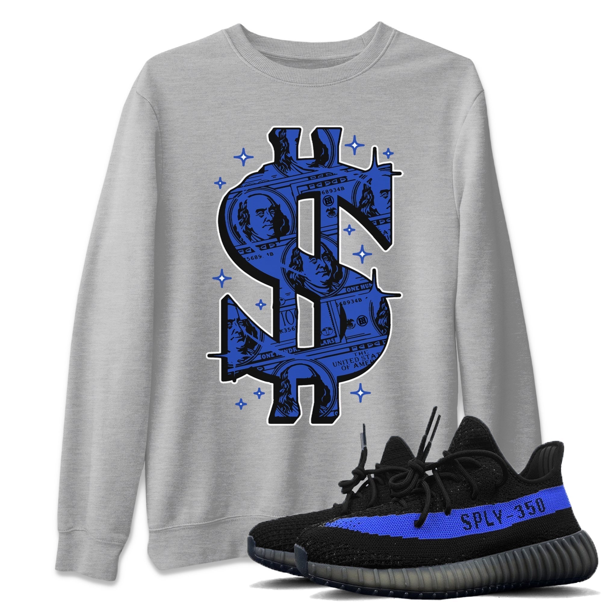 Money Dollar Unisex Tops - Yeezy 350 Dazzling Blue