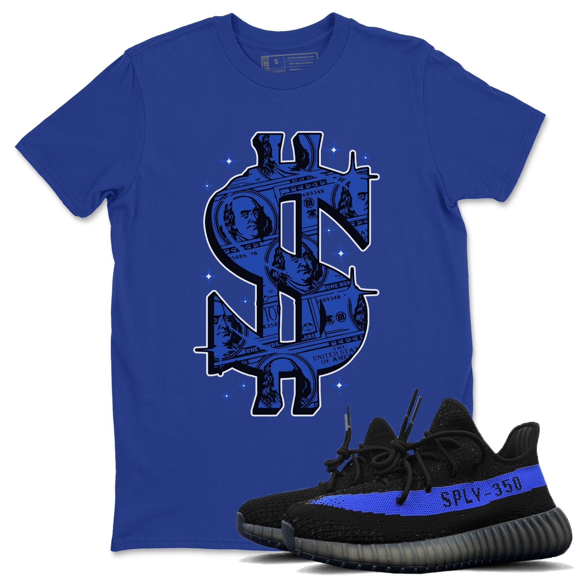 Money Dollar Unisex Tops - Yeezy 350 Dazzling Blue