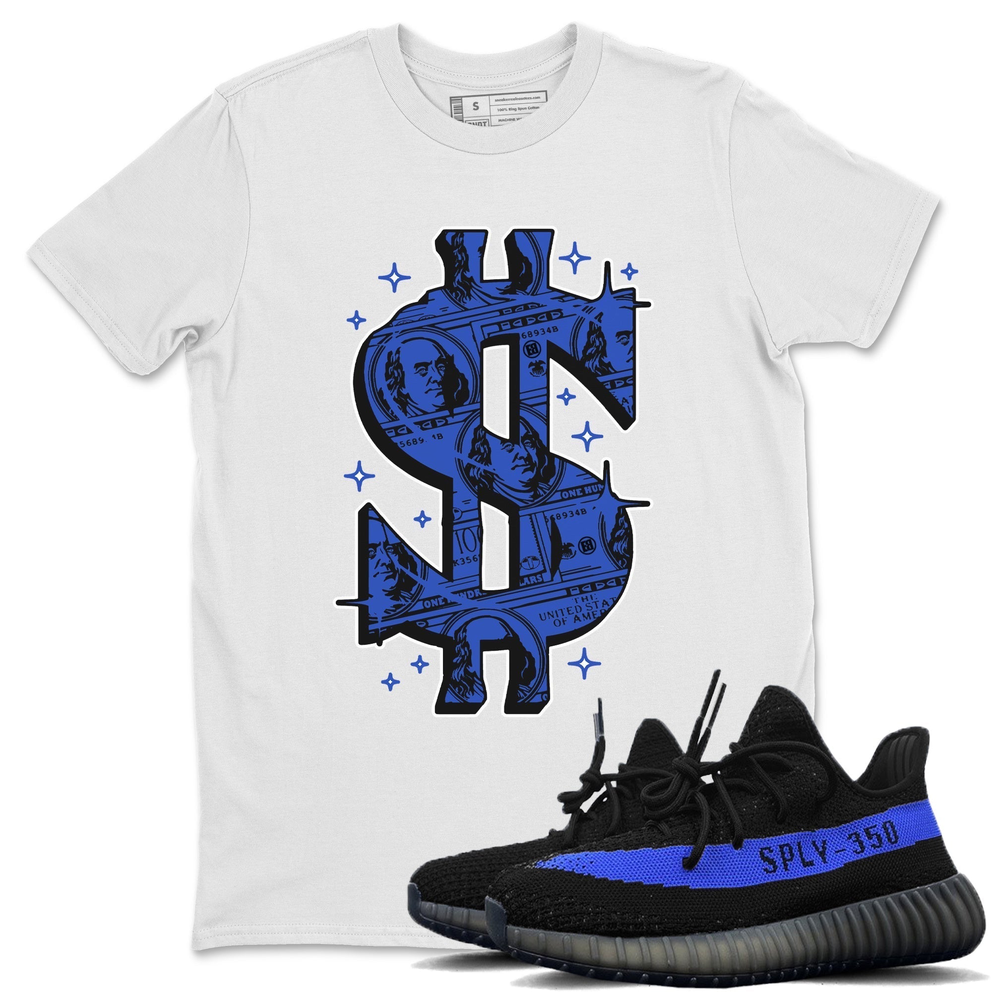 Money Dollar Unisex Tops - Yeezy 350 Dazzling Blue