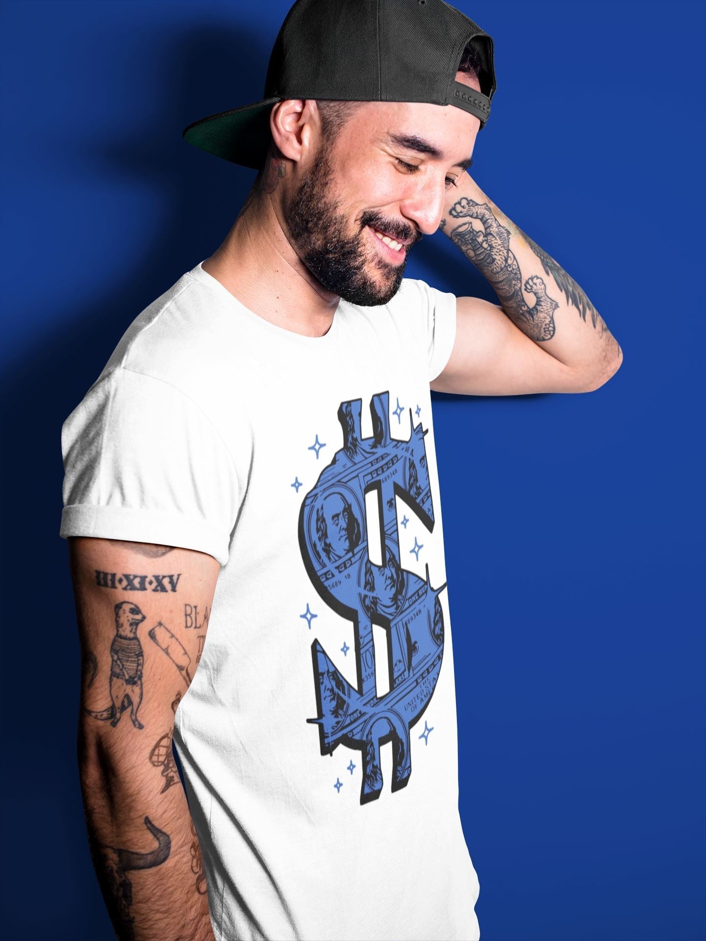 Money Dollar Unisex Tops - Yeezy 350 Dazzling Blue
