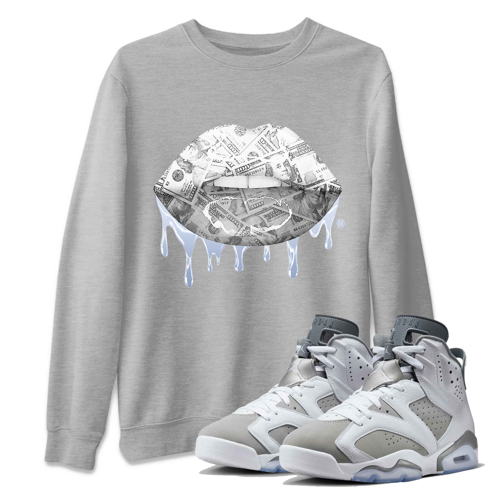 Money Lips Unisex Tops - Air Jordan 6 Cool Grey
