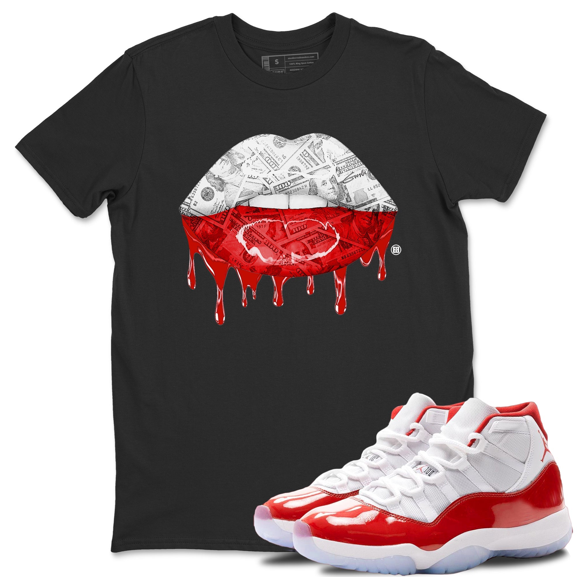 Money Lips Unisex Tops - Air Jordan 11 Cherry