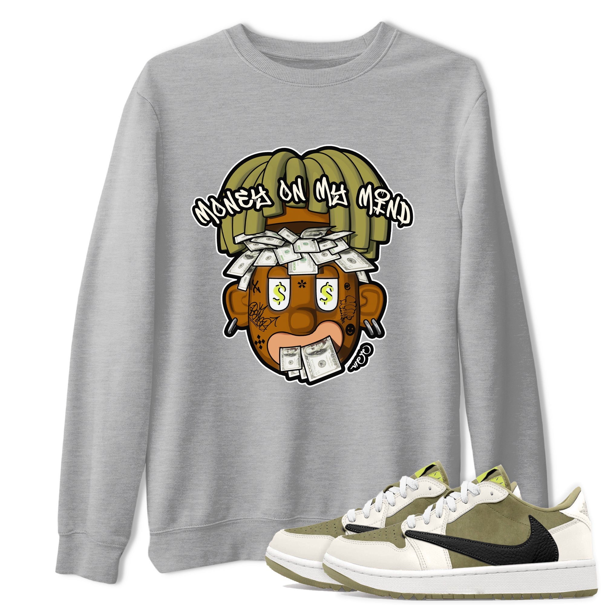 Money On My Mind snkmatch Tee - Air Jordan 1 Travis Scott Golf