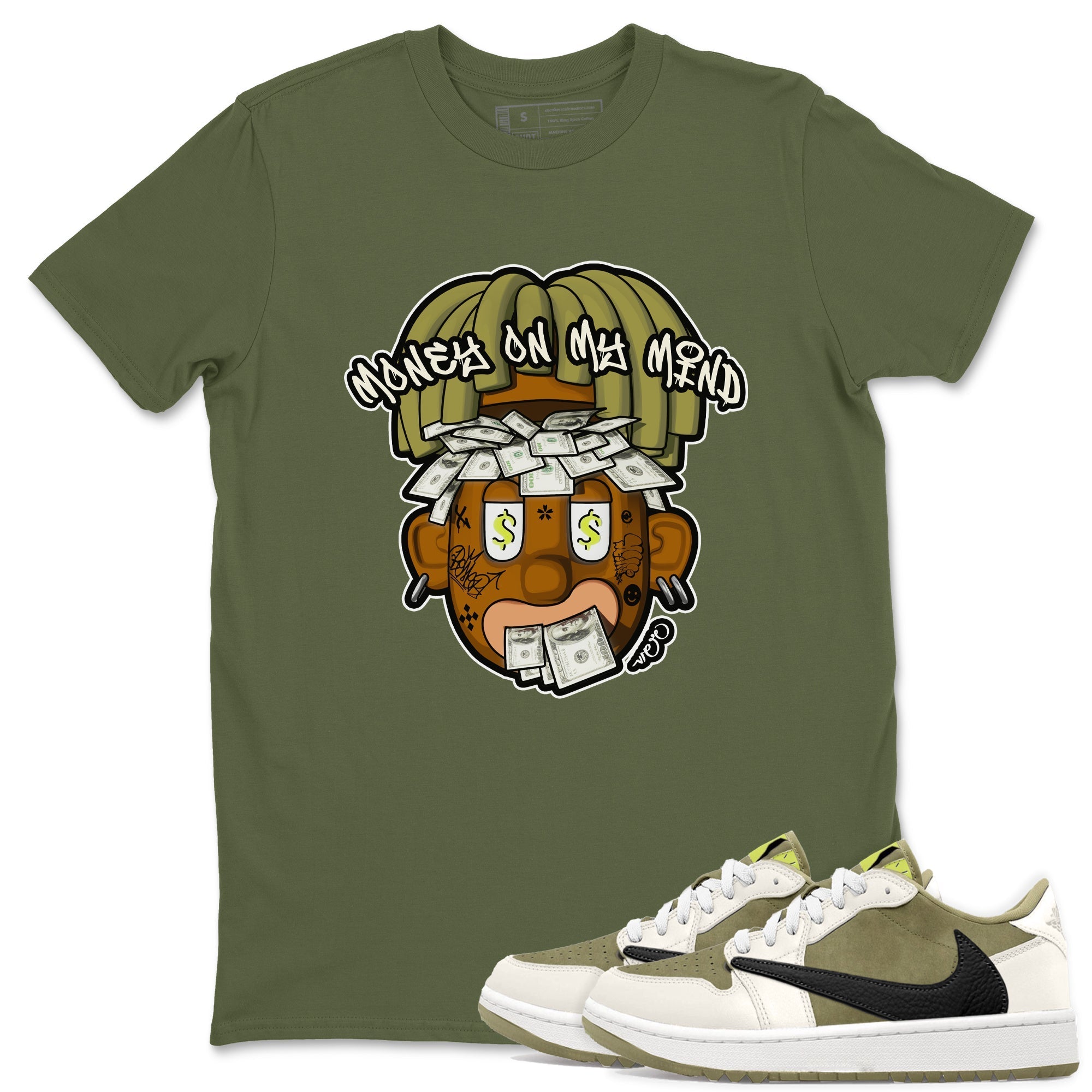 Money On My Mind snkmatch Tee - Air Jordan 1 Travis Scott Golf