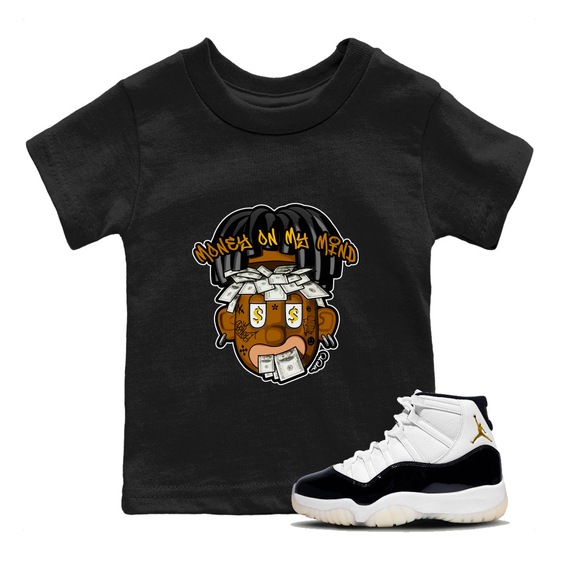 Money On My Mind snkmatch Tee Kids - Air Jordan 11 Gratitude