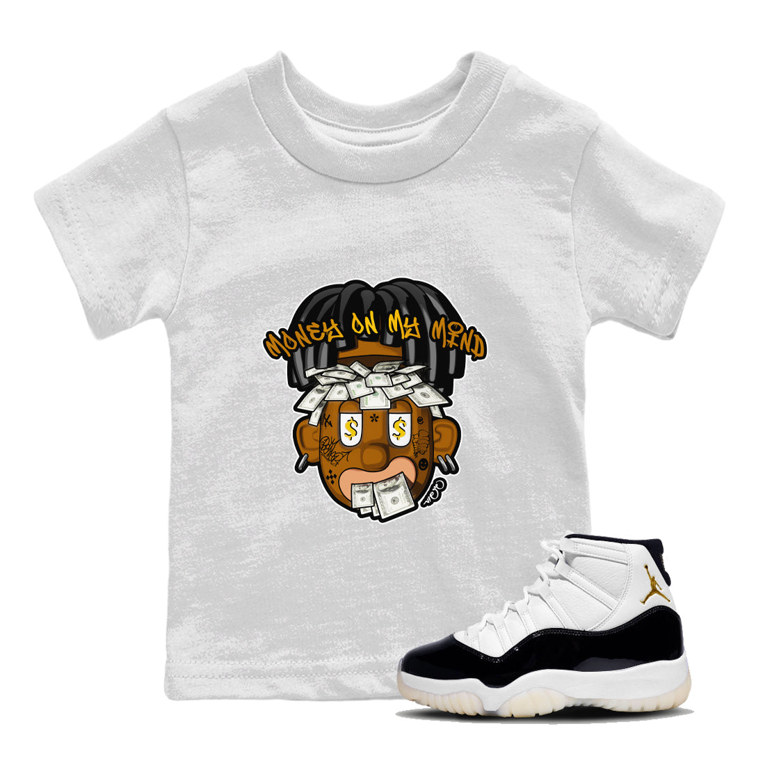 Money On My Mind snkmatch Tee Kids - Air Jordan 11 Gratitude