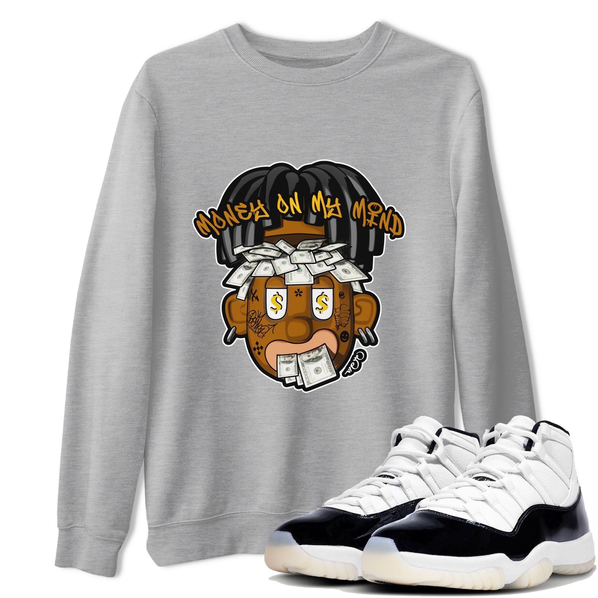Money On My Mind snkmatch Tee - Air Jordan 11 Gratitude