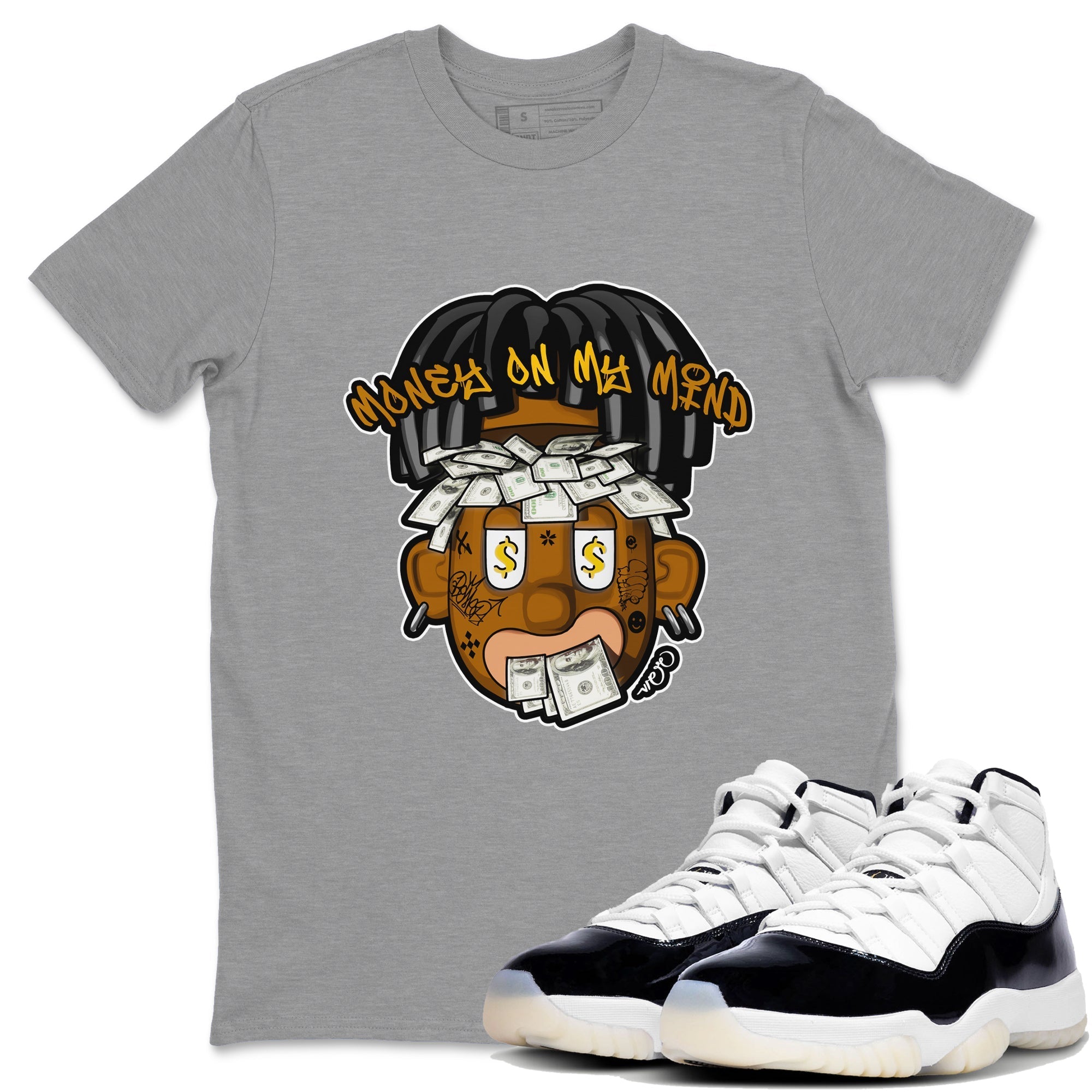 Money On My Mind snkmatch Tee - Air Jordan 11 Gratitude