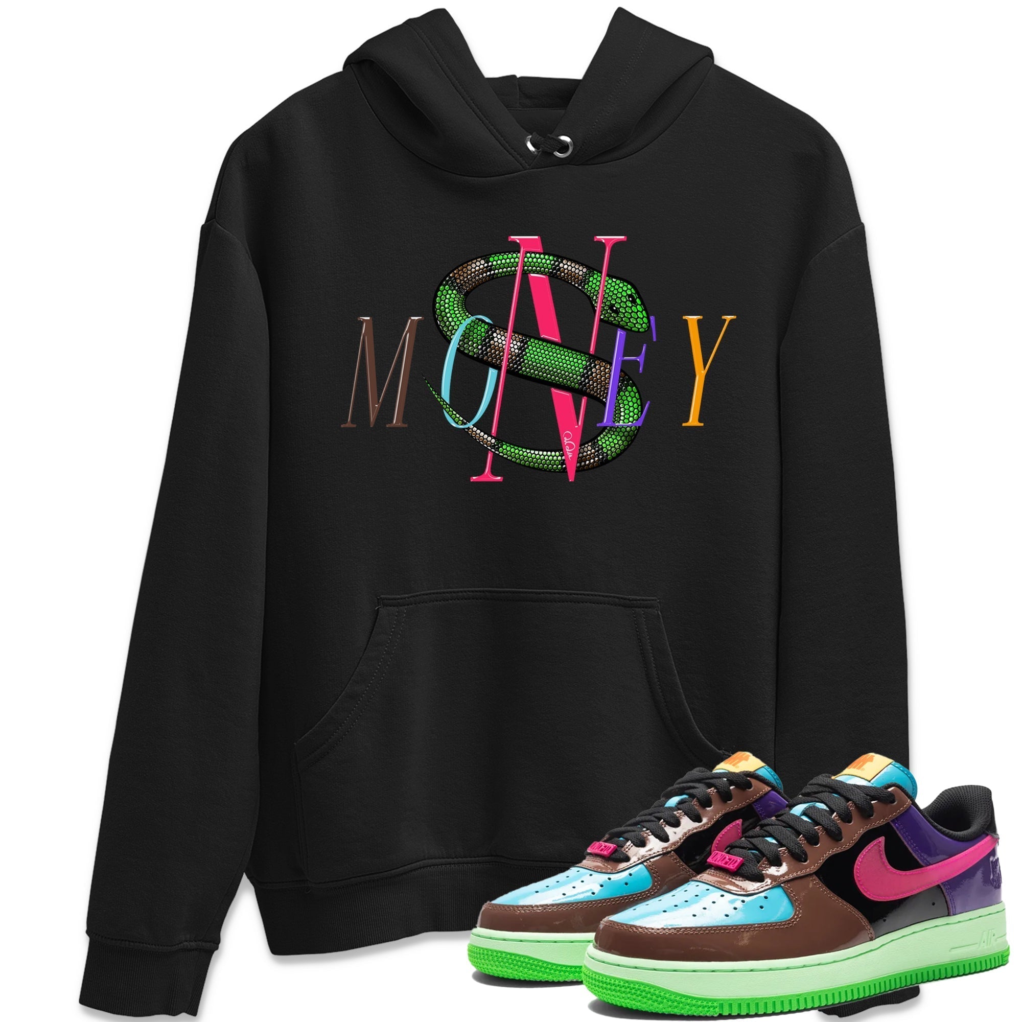 Money Snake Unisex Tops - Air Force 1 Undefeated Fauna Brown