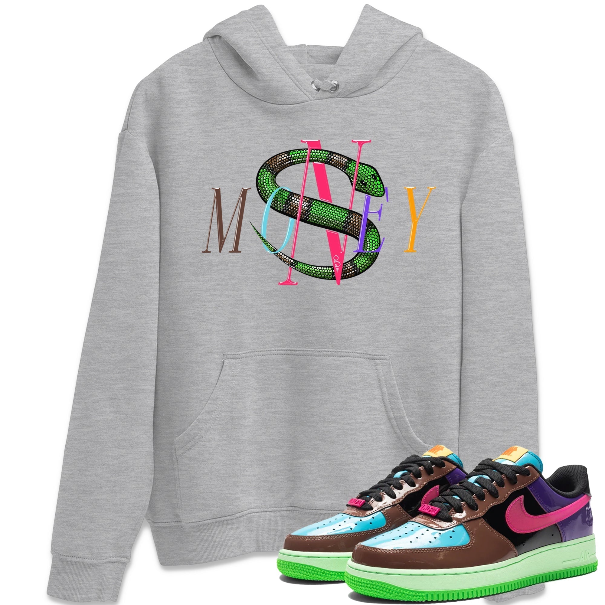 Money Snake Unisex Tops - Air Force 1 Undefeated Fauna Brown
