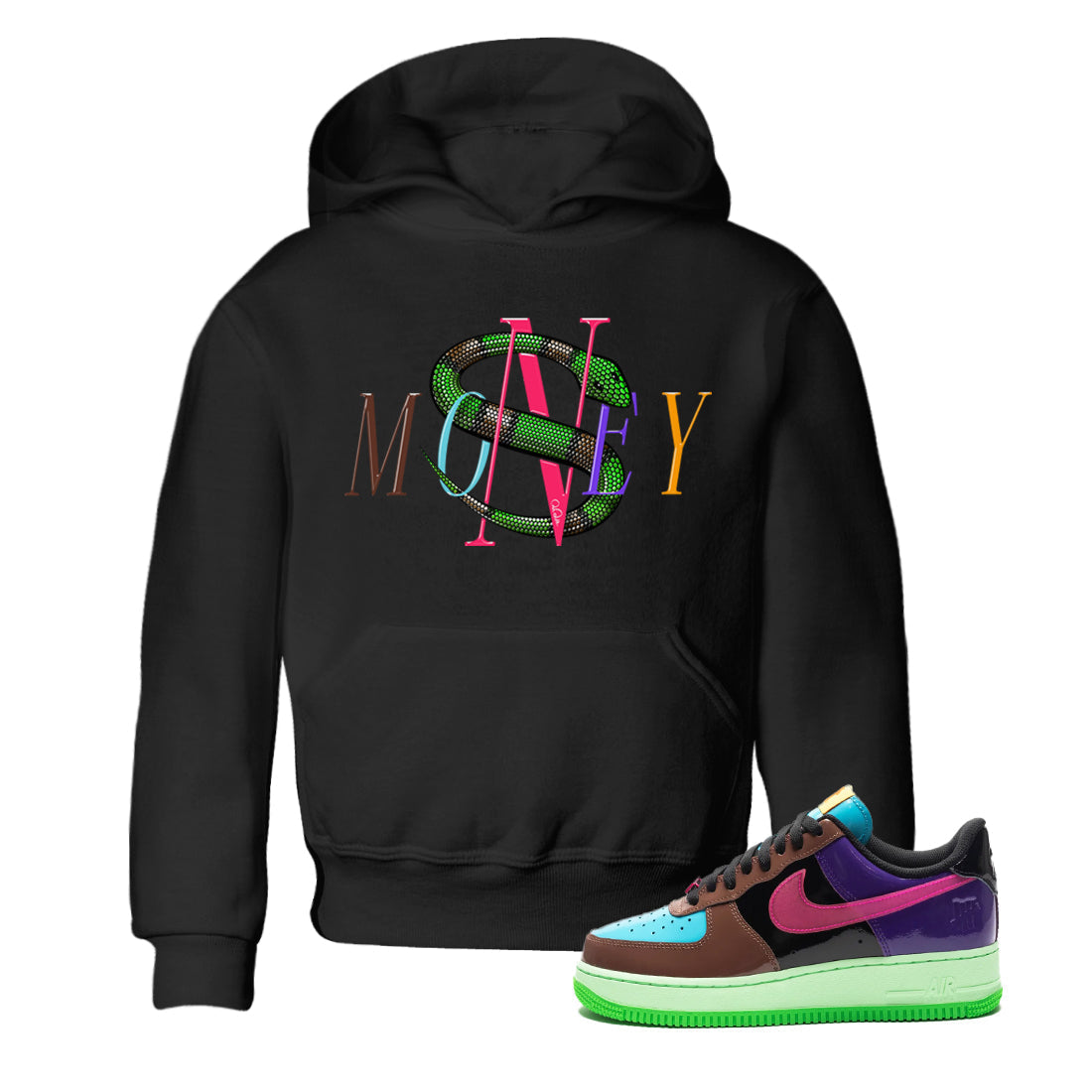 Money Snake Kids Tops - Air Force 1 Undefeated Fauna Brown