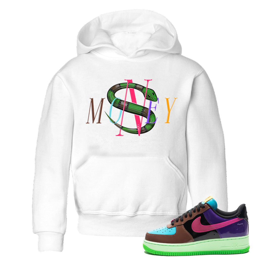Money Snake Kids Tops - Air Force 1 Undefeated Fauna Brown
