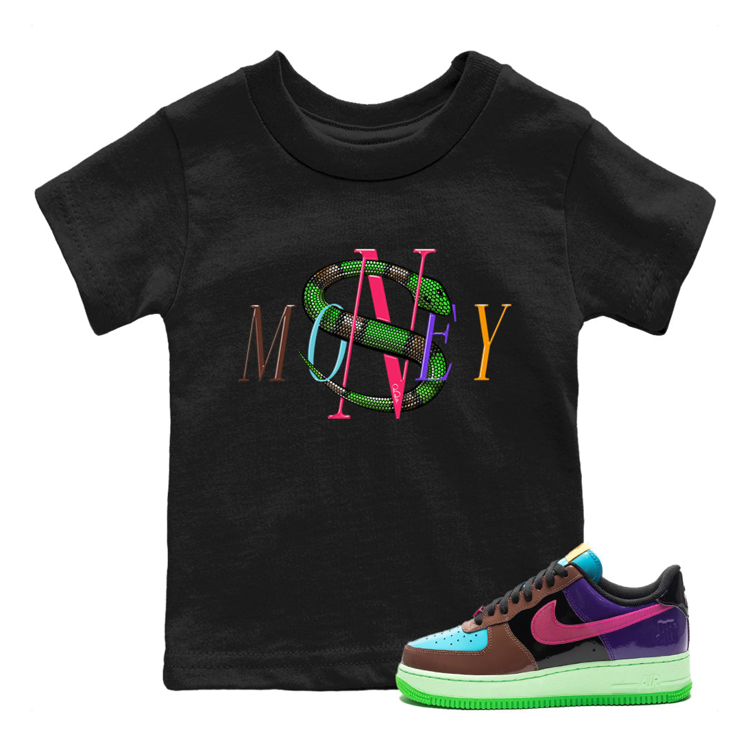 Money Snake Kids Tops - Air Force 1 Undefeated Fauna Brown