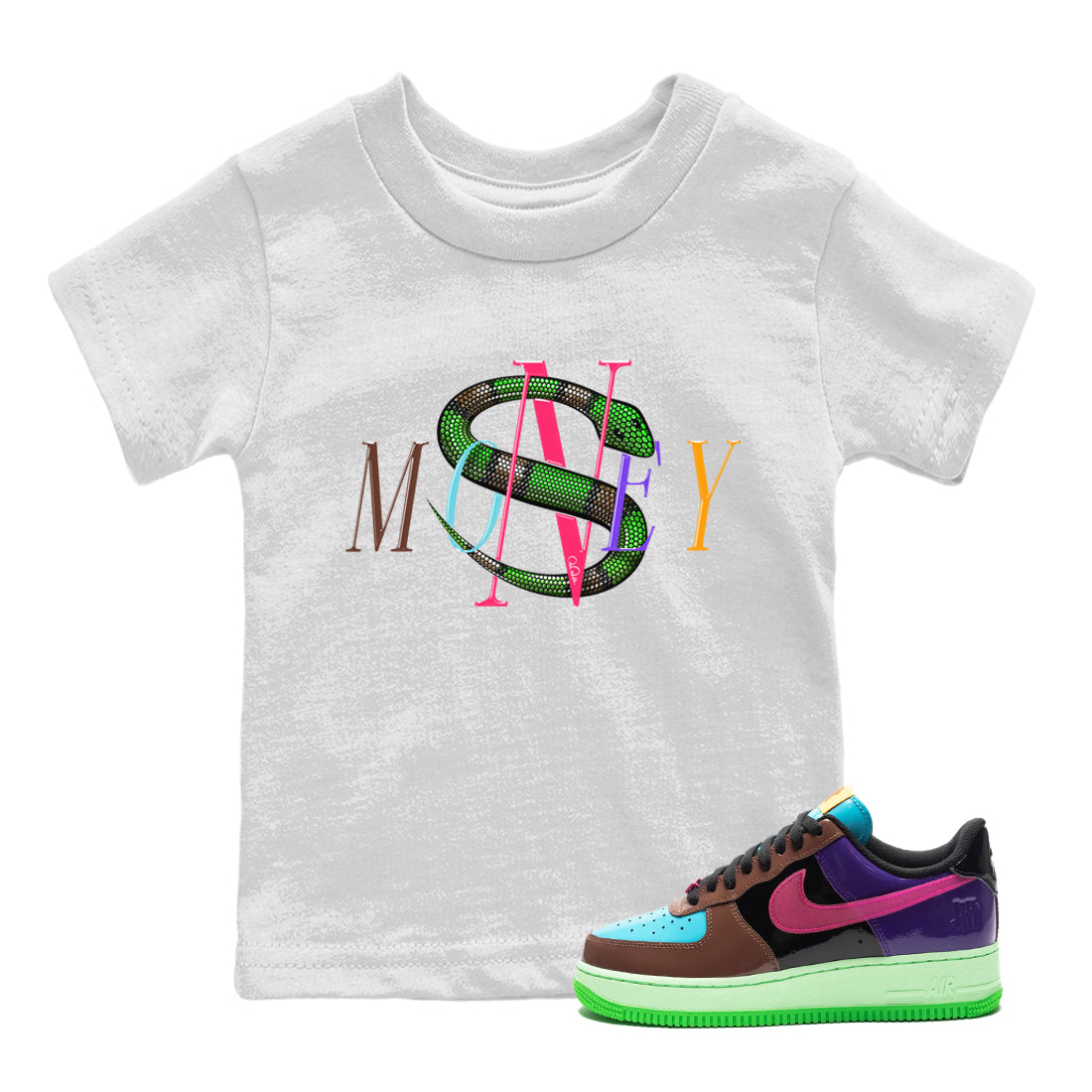 Money Snake Kids Tops - Air Force 1 Undefeated Fauna Brown