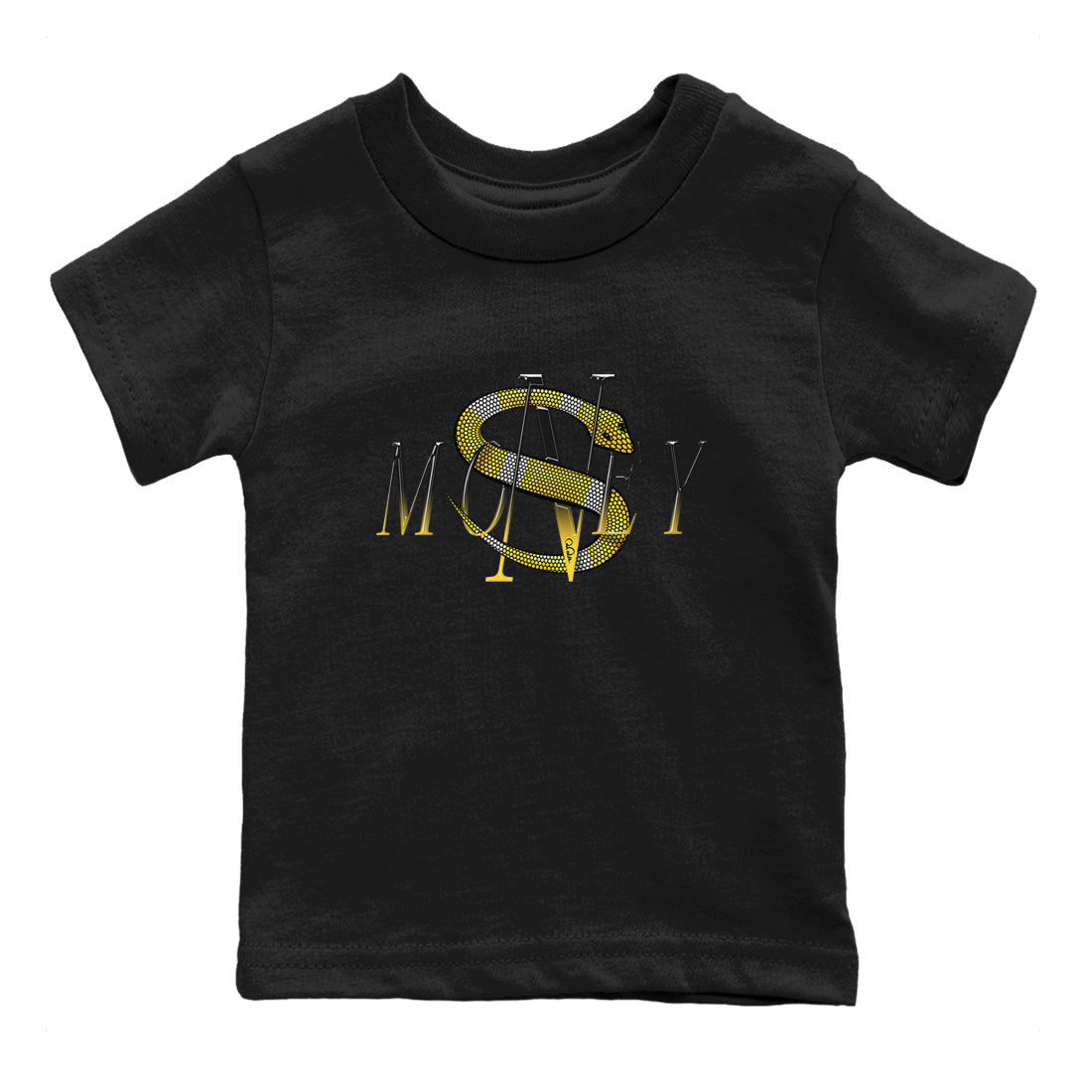 Money Snake snkmatch Tees Kids - Air Jordan 1 Yellow Ochre