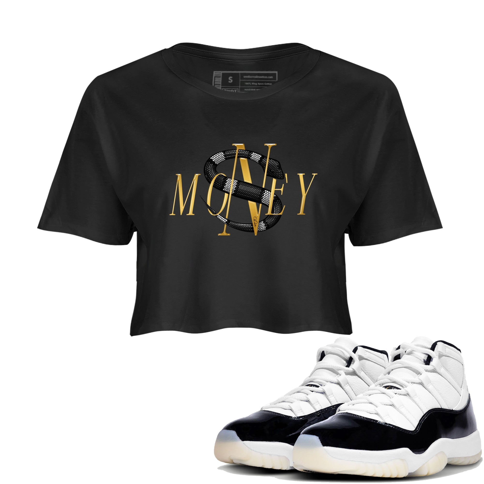 Money Snake snkmatch Women's Top - Air Jordan 11 Gratitude