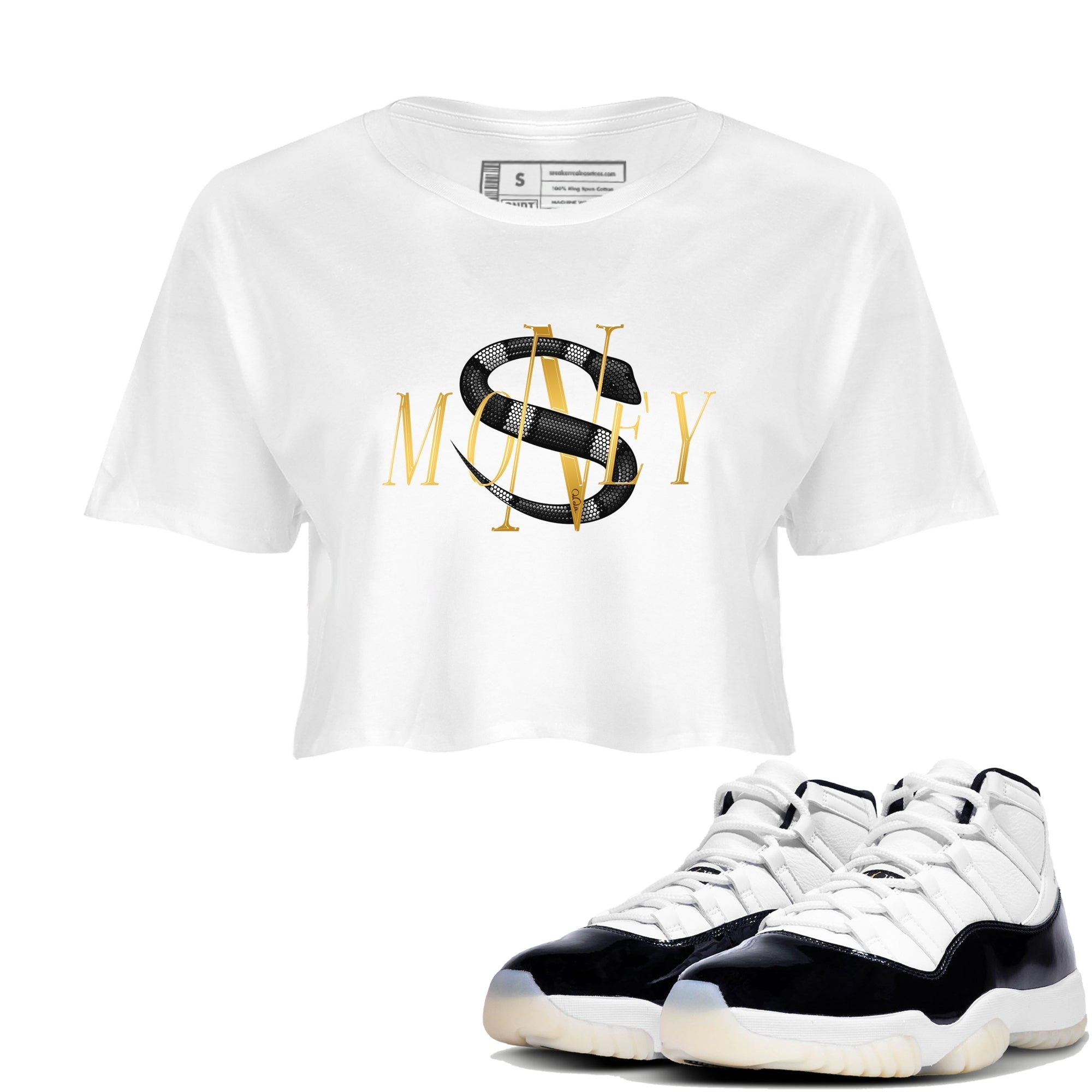Money Snake snkmatch Women's Top - Air Jordan 11 Gratitude