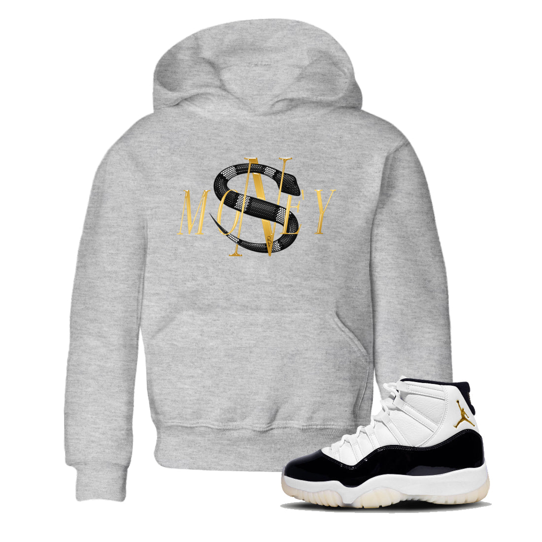 Money Snake snkmatch Tee Kids - Air Jordan 11 Gratitude
