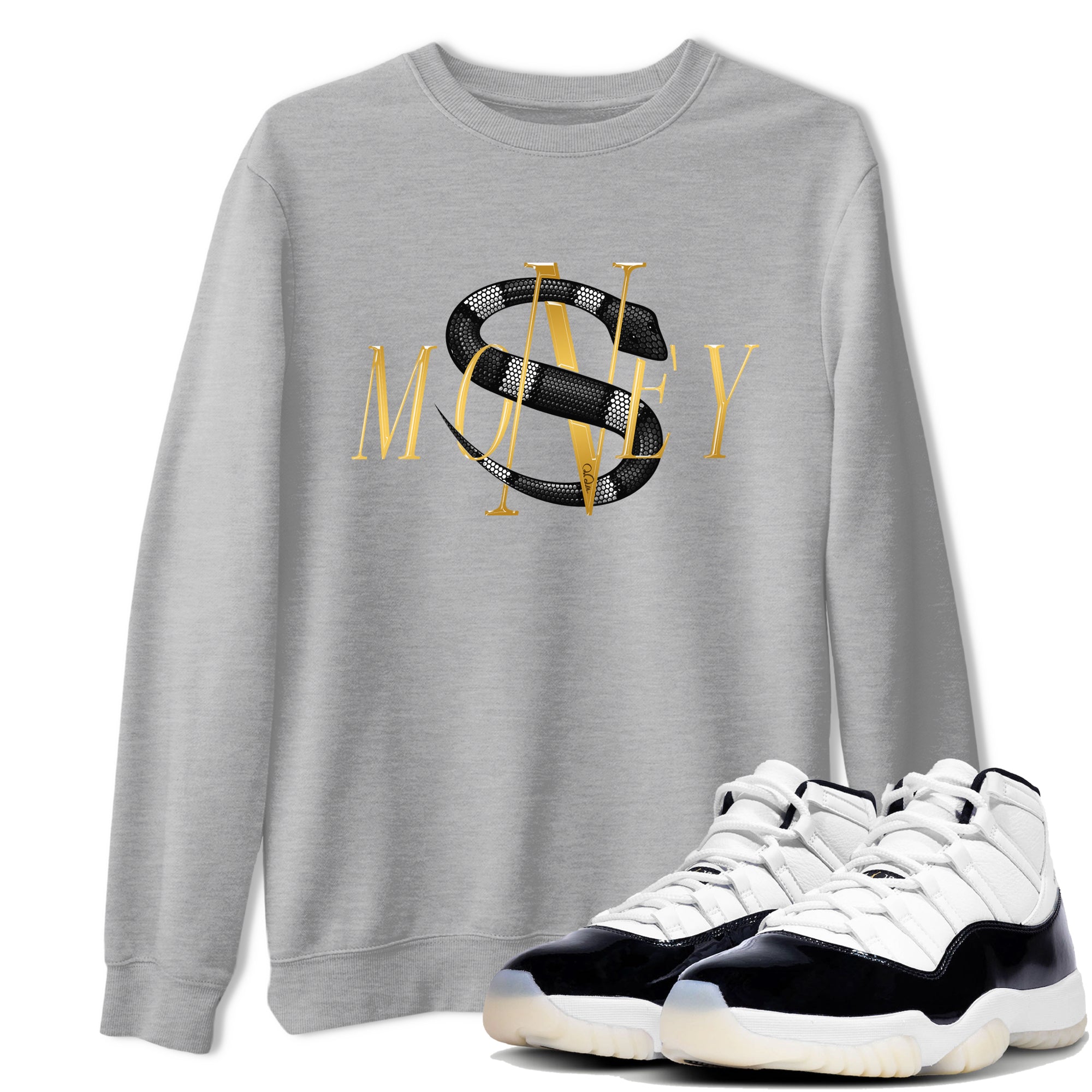 Money Snake snkmatch Tee - Air Jordan 11 Gratitude
